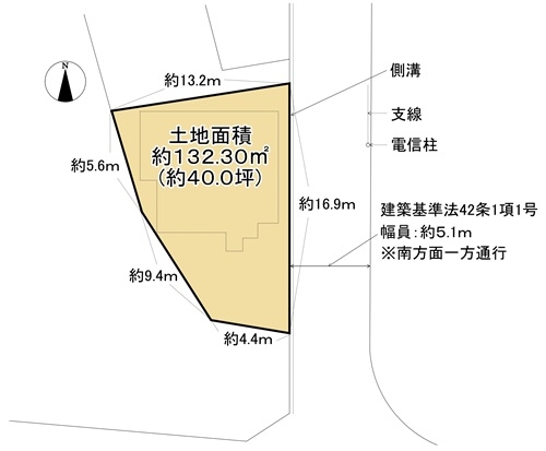 西宮市南越木岩町 売土地間取画像
